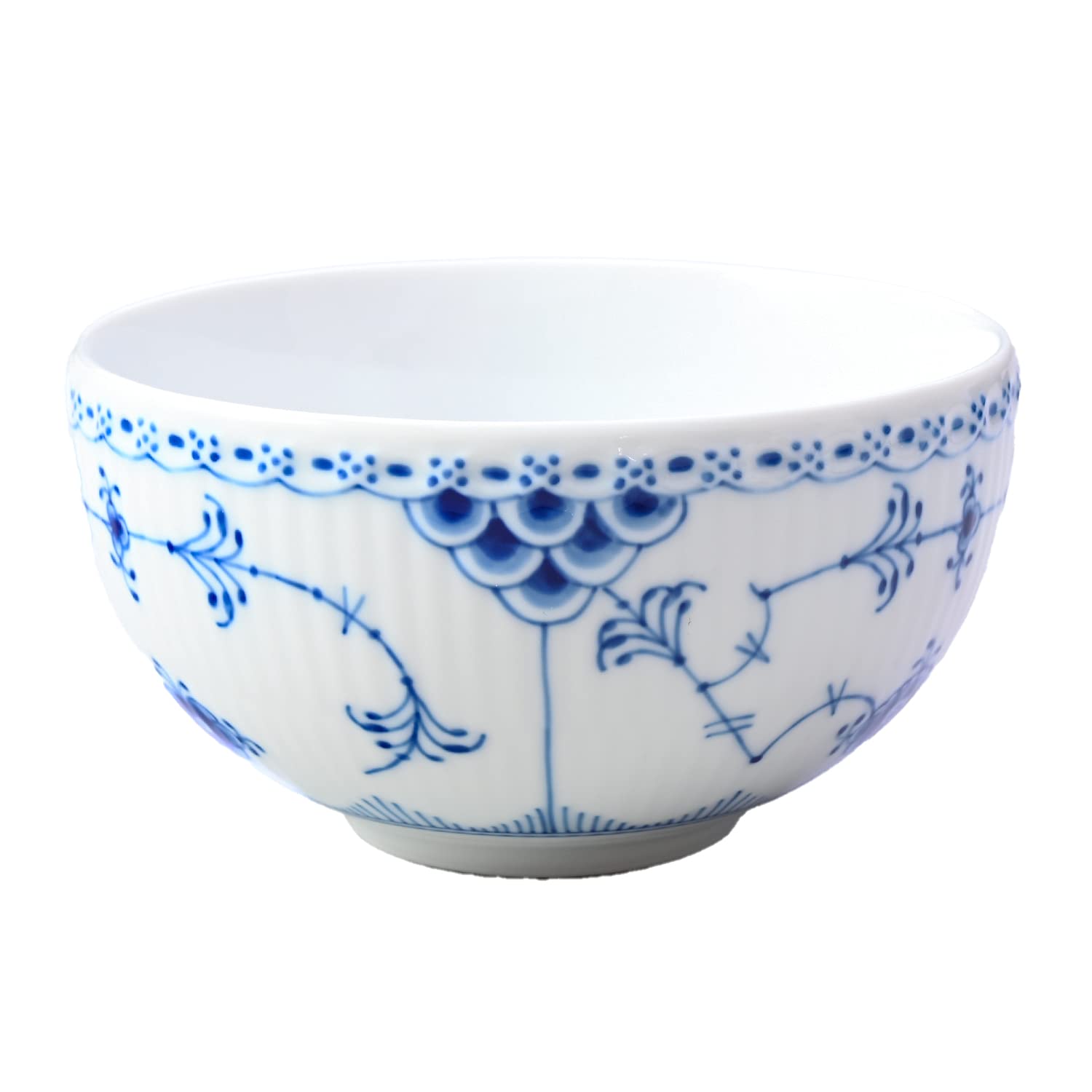 新品●【 】ブルーフルーテッド　ハーフレースボウル ロイヤルコペンハーゲン（Royal Copenhagen） ブルー